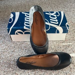 Lucky Brand Emmie ballet flats black leather